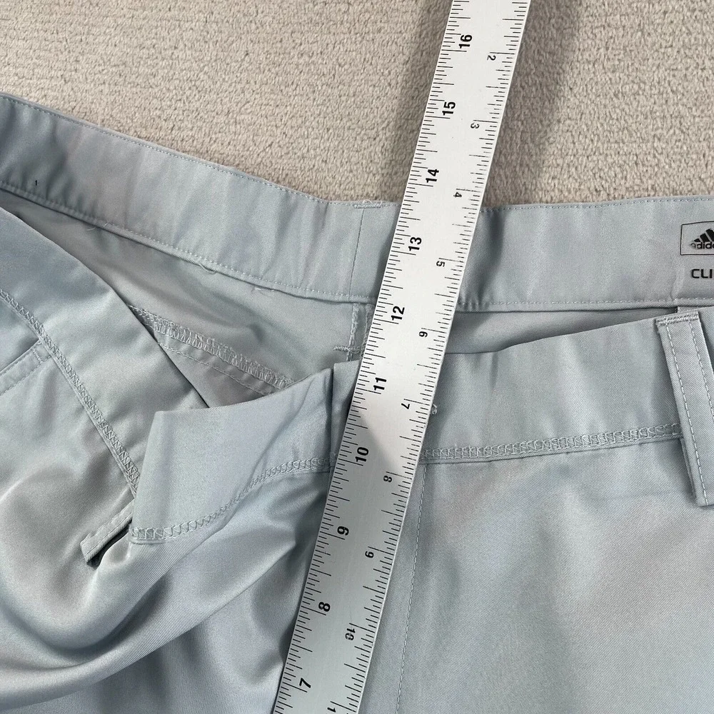 Adidas Climalite Golf Pants Men 38x32 Gray Active Perfomance Chino‎ Back Logo
